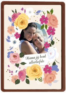 Mama allerliefste bloemen fotokaart