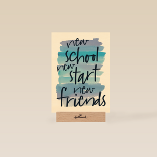 back to school new school new start new friends