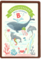 Zwemdiploma B kaart met walvis