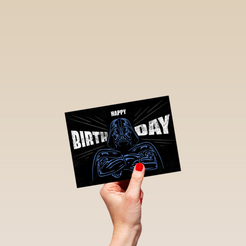 verjaardag kaart darth vader happy bday