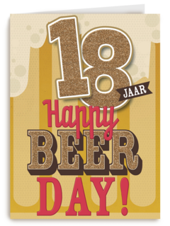 verjaardag leeftijden happy beer day 18