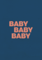 And C Baby Baby Baby kaart blauw