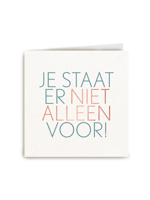 Sterktekaart Je staat er niet alleen voor