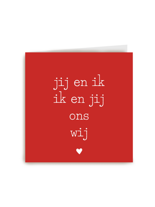 wij samen met een hart