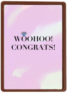 Trouwen felicitatiekaart woohoo congrats