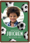 Fotokaart voetbal verjaardag