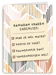 ramadan vragen checklist