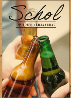schol op jouw verjaardag met 3 bier