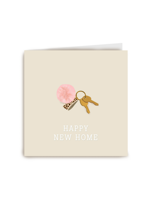 verhuisd kaart happy new home