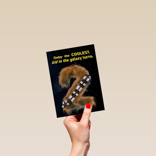 Star Wars verjaardagskaart 2 jaar