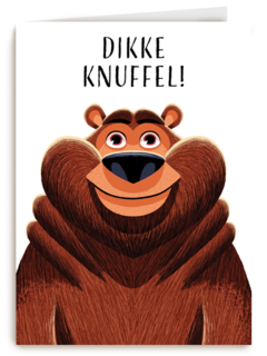 kaart dikke knuffel beer folio