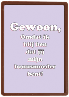 moederdag kaart hip blij dat jij mijn bonusmoeder bent