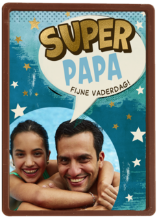 Vaderdag superpapa fotokaart