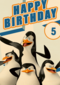 Penguins verjaardagskaart happy birthday
