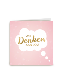moederdag kaart herinnering wij denken aan jou